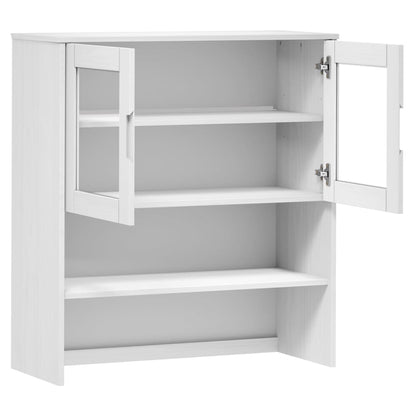 Top for Highboard MOLDE White 90x35x100 cm Solid Wood Pine