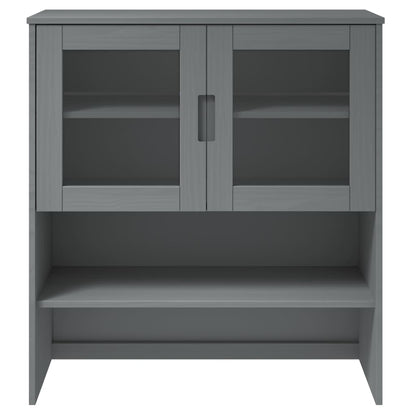 Top for Highboard MOLDE Grey 90x35x100 cm Solid Wood Pine