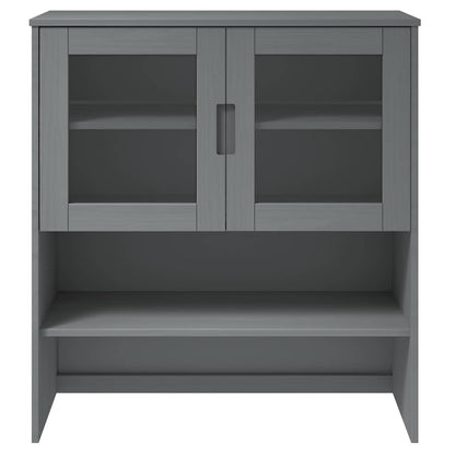 Top for Highboard MOLDE Grey 90x35x100 cm Solid Wood Pine
