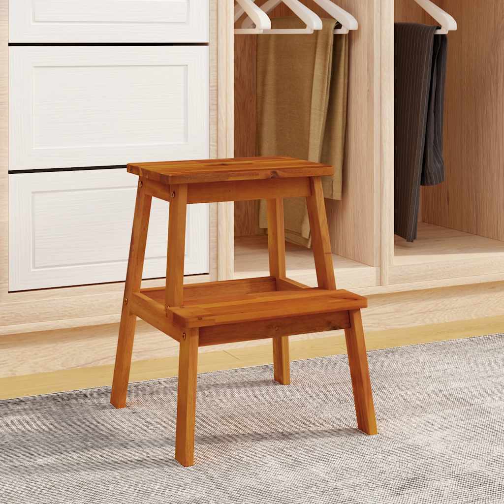 2 Step Stool 40x38x50 cm Solid Wood Acacia