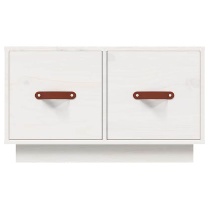 Coffee Table White 60x53x35 cm Solid Wood Pine