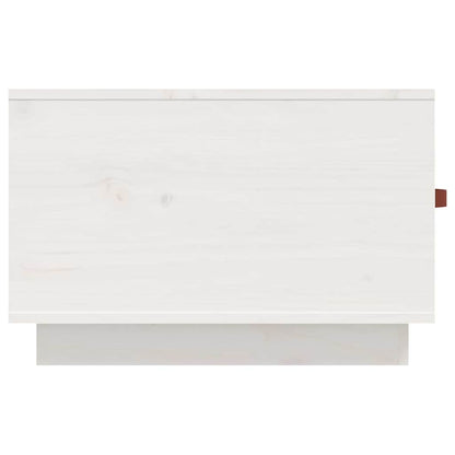 Coffee Table White 60x53x35 cm Solid Wood Pine
