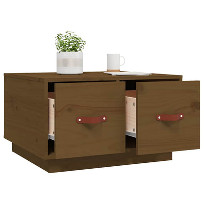 Coffee Table Honey Brown 60x53x35 cm Solid Wood Pine
