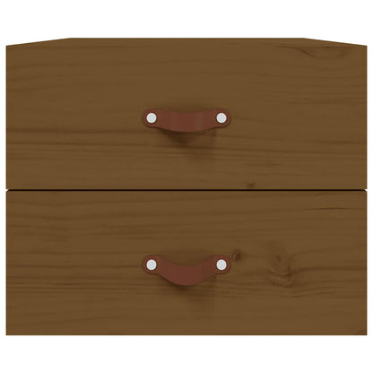Wall-mounted Bedside Cabinets 2 pcs Honey Brown 50x36x40 cm