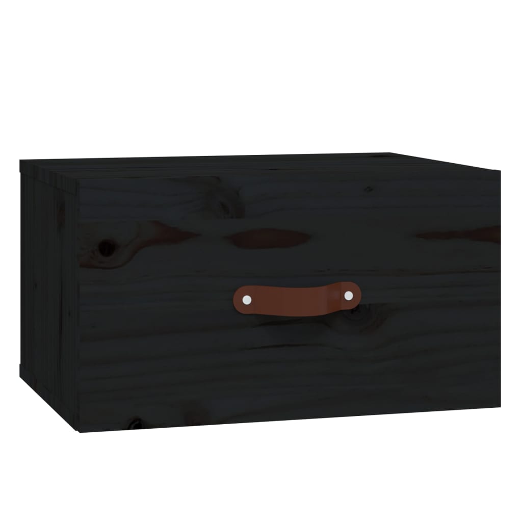 Wall-mounted Bedside Cabinets 2 pcs Black 40x29.5x22 cm