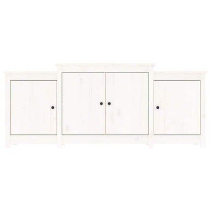 Sideboard White 164x37x68 cm Solid Wood Pine
