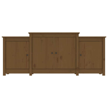 Sideboard Honey Brown 164x37x68 cm Solid Wood Pine