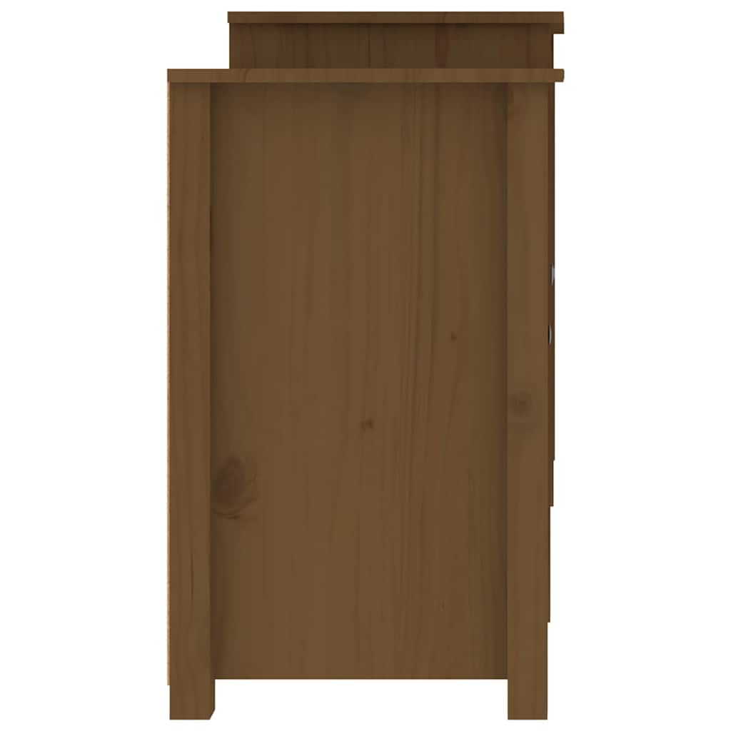 Sideboard Honey Brown 164x37x68 cm Solid Wood Pine