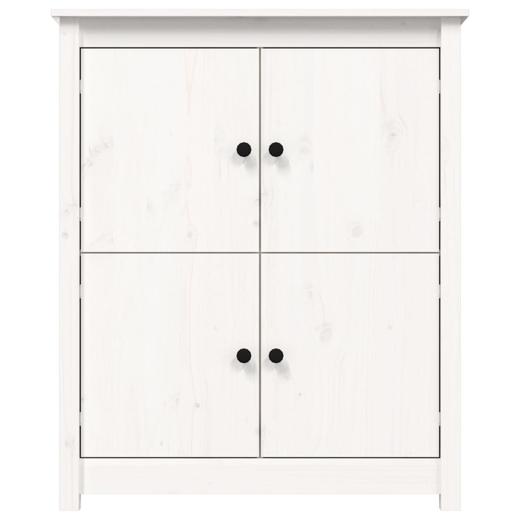 Sideboard White 83x41.5x100 cm Solid Wood Pine
