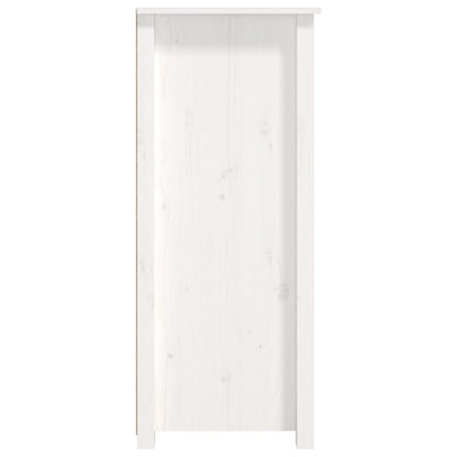 Sideboard White 83x41.5x100 cm Solid Wood Pine