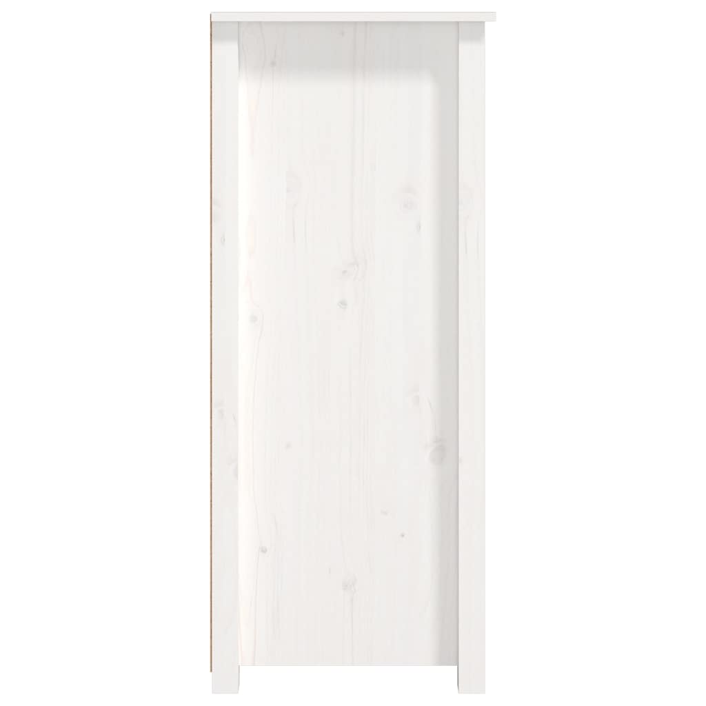 Sideboard White 83x41,5x100 cm Solid Wood Pine