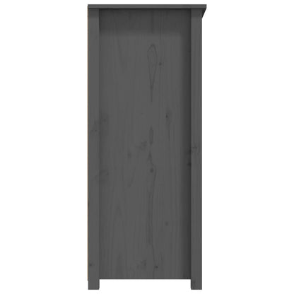 Sideboard Grey 83x41.5x100 cm Solid Wood Pine