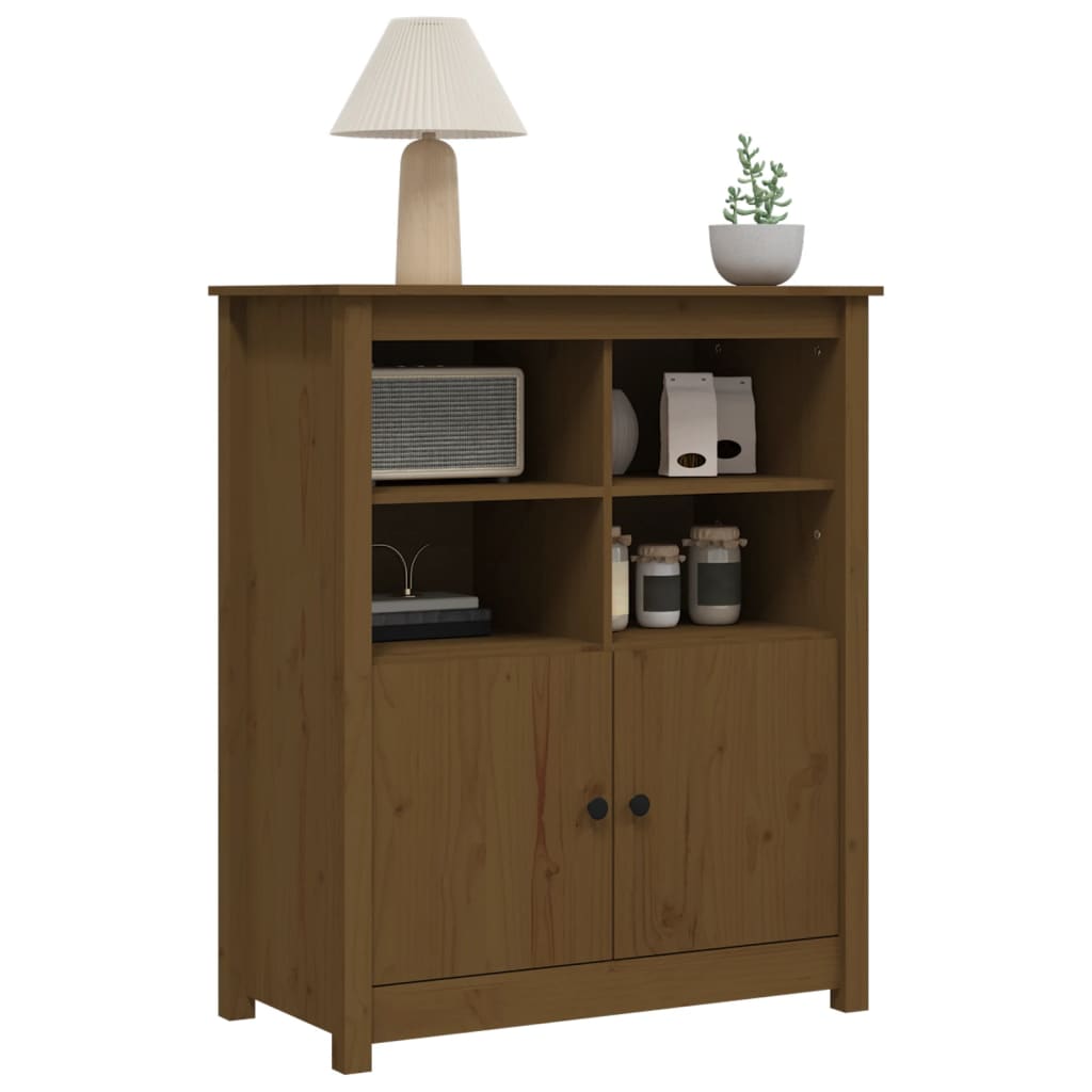 Sideboard Honey Brown 83x41.5x100 cm Solid Wood Pine