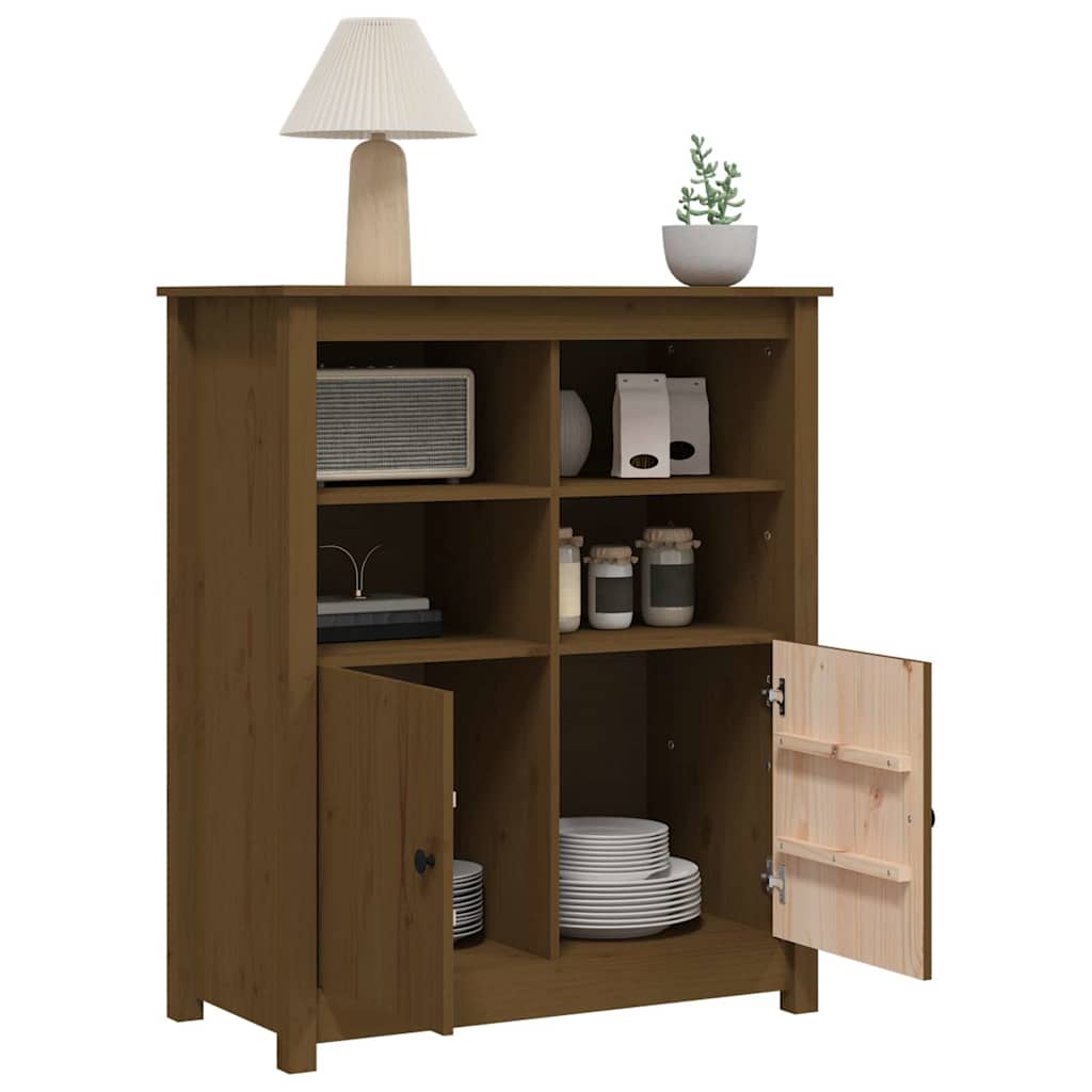 Sideboard Honey Brown 83x41.5x100 cm Solid Wood Pine
