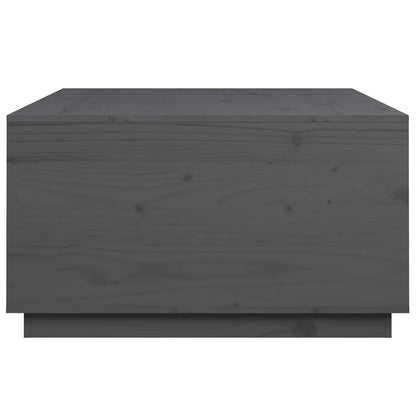 Coffee Table Grey 80x80x45 cm Solid Wood Pine