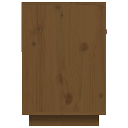 TV Cabinet Honey Brown 90x40x60 cm Solid Wood Pine