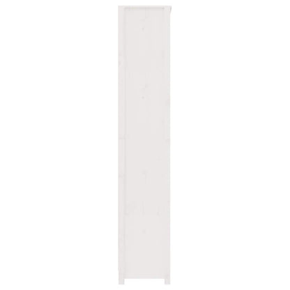 Book Cabinet White 80x35x183 cm Solid Wood Pine