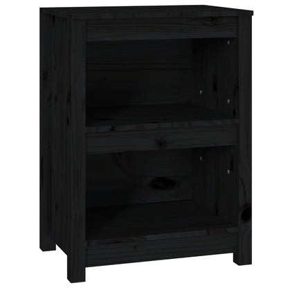 Book Cabinet | Black | Solid pine wood | Compact | Book Cabinet