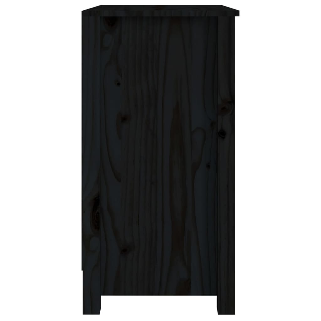 Book Cabinet | Black | Solid pine wood | Compact | Book Cabinet