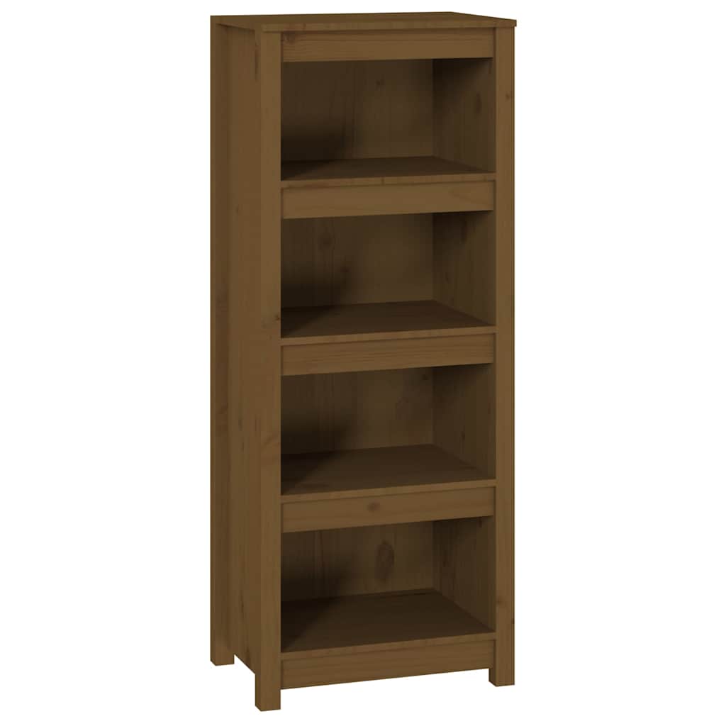 Book Cabinet Honey Brown 50x35x125,5 cm Solid Wood Pine