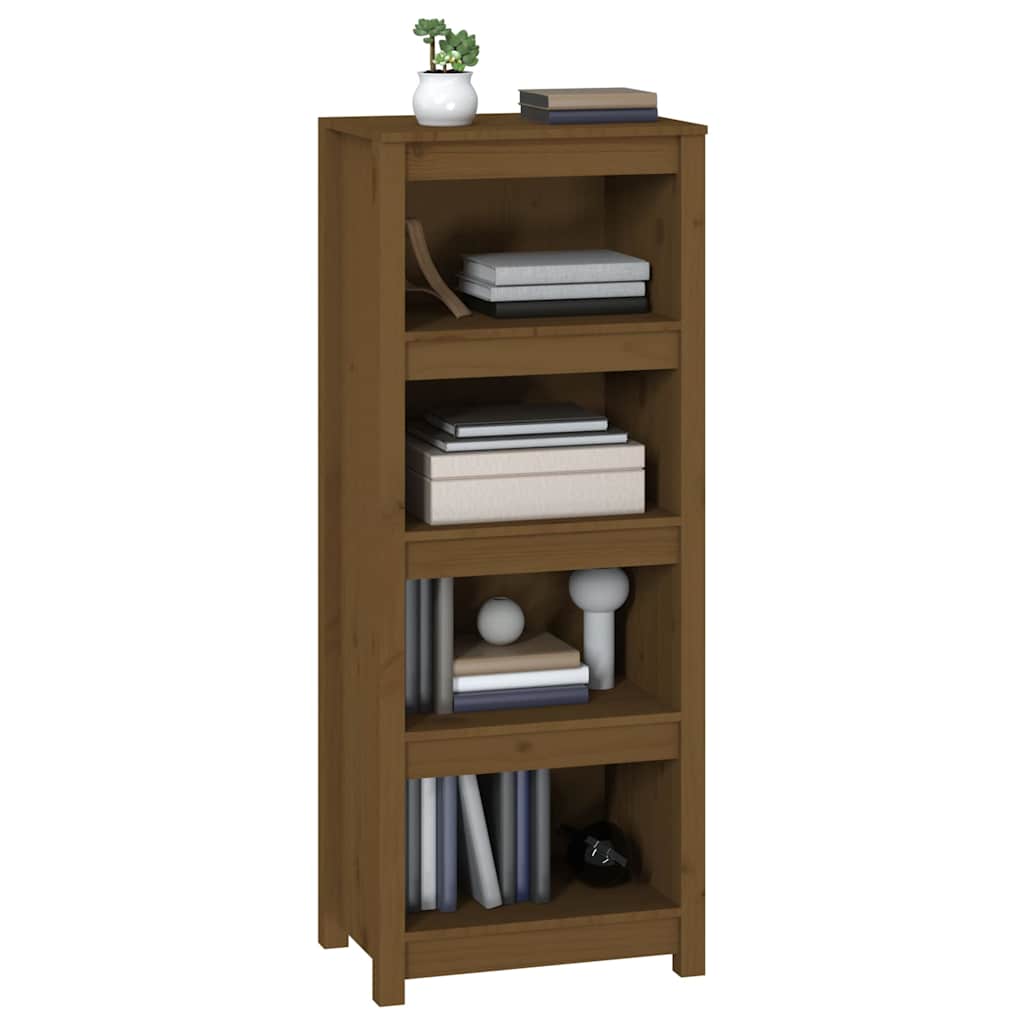 Book Cabinet Honey Brown 50x35x125,5 cm Solid Wood Pine