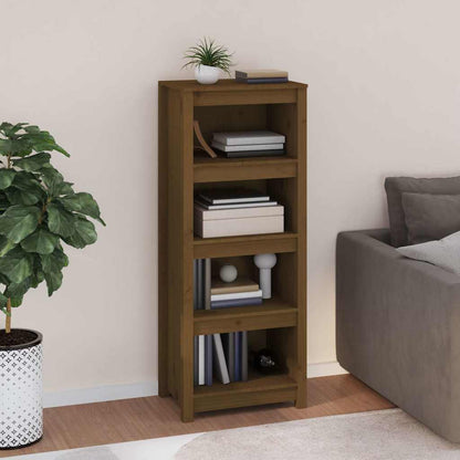 Book Cabinet Honey Brown 50x35x125,5 cm Solid Wood Pine