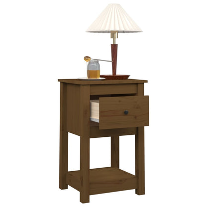 Bedside Cabinets 2 pcs Honey Brown 40x35x61.5cm Solid Wood Pine