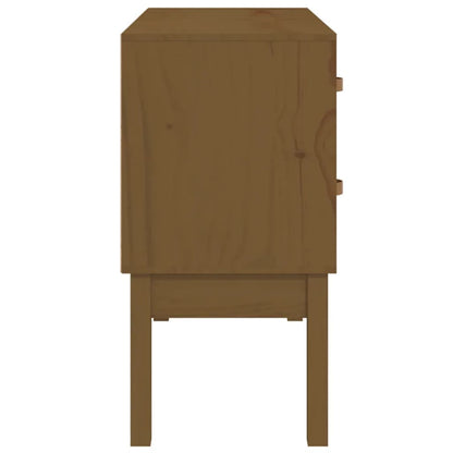 Console Cabinet Honey Brown 90x40x78 cm Solid Wood Pine
