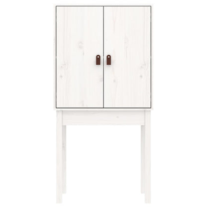 Highboard White 60x40x120 cm Solid Wood Pine