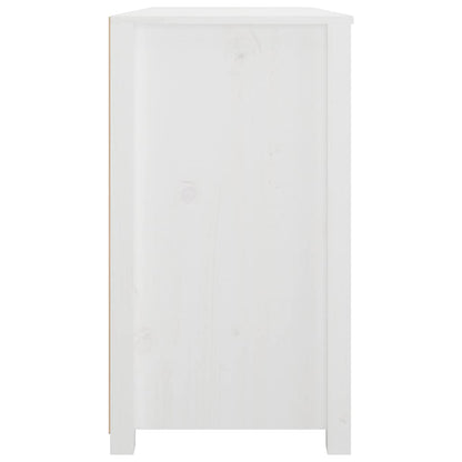 Side Cabinet White 100x40x72 cm Solid Wood Pine