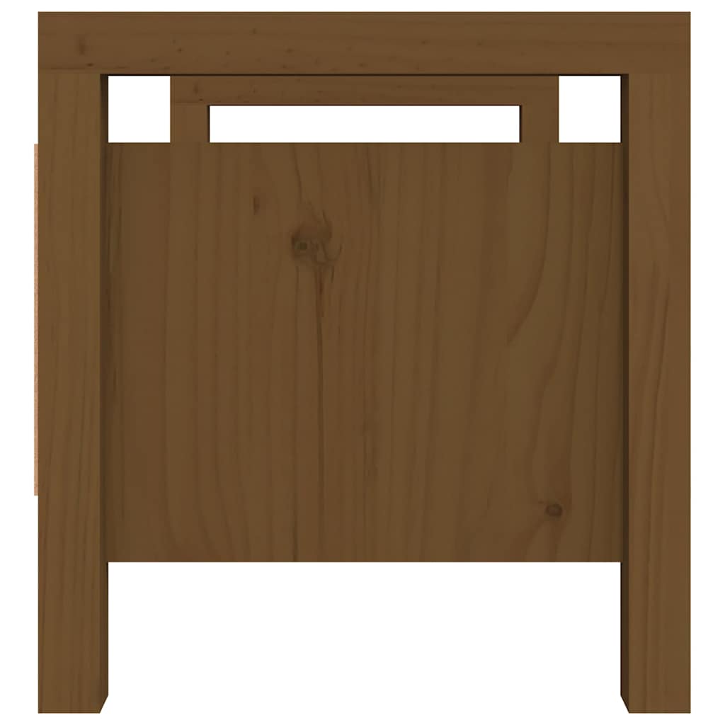 Hall Bench Honey Brown 80x40x43 cm Solid Wood Pine