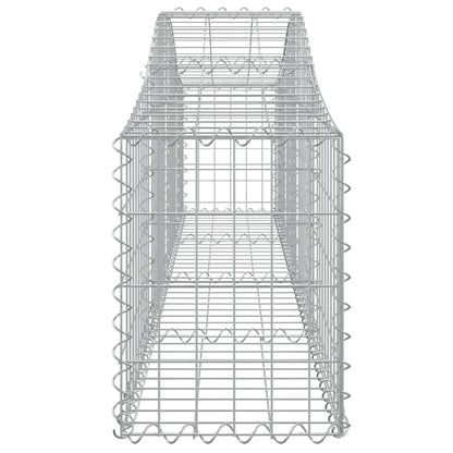 Arched Gabion Baskets 9 pcs 200x30x40/60 cm Galvanised Iron