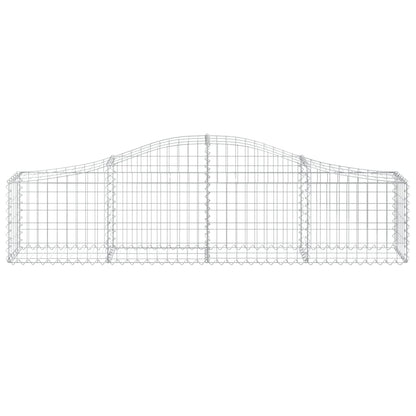 Arched Gabion Baskets 10 pcs 200x30x40/60 cm Galvanised Iron