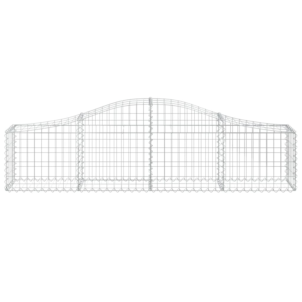 Arched Gabion Baskets 11 pcs 200x30x40/60 cm Galvanised Iron