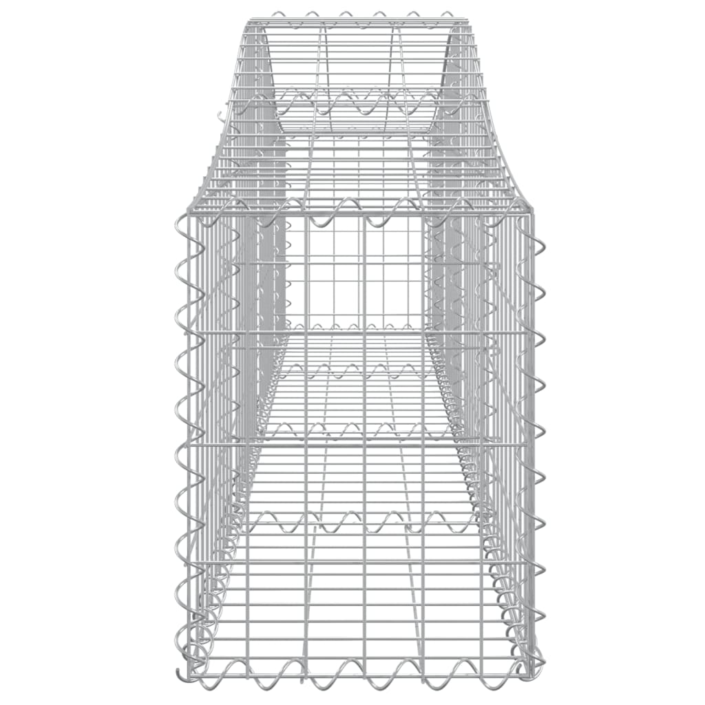 Arched Gabion Baskets 11 pcs 200x30x40/60 cm Galvanised Iron