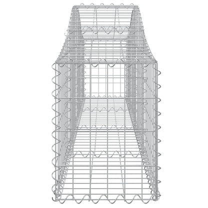Arched Gabion Baskets 12 pcs 200x30x40/60 cm Galvanised Iron