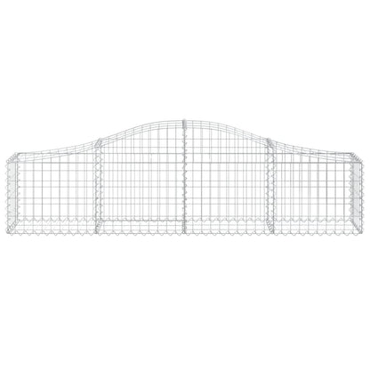 Arched Gabion Baskets 14 pcs 200x30x40/60 cm Galvanised Iron