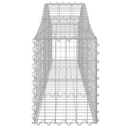 Arched Gabion Baskets 15 pcs 200x30x40/60 cm Galvanised Iron