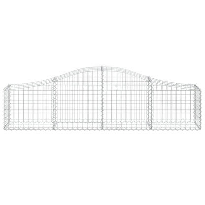 Arched Gabion Baskets 18 pcs 200x30x40/60 cm Galvanised Iron