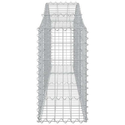 Arched Gabion Baskets 3 pcs 200x30x60/80 cm Galvanised Iron