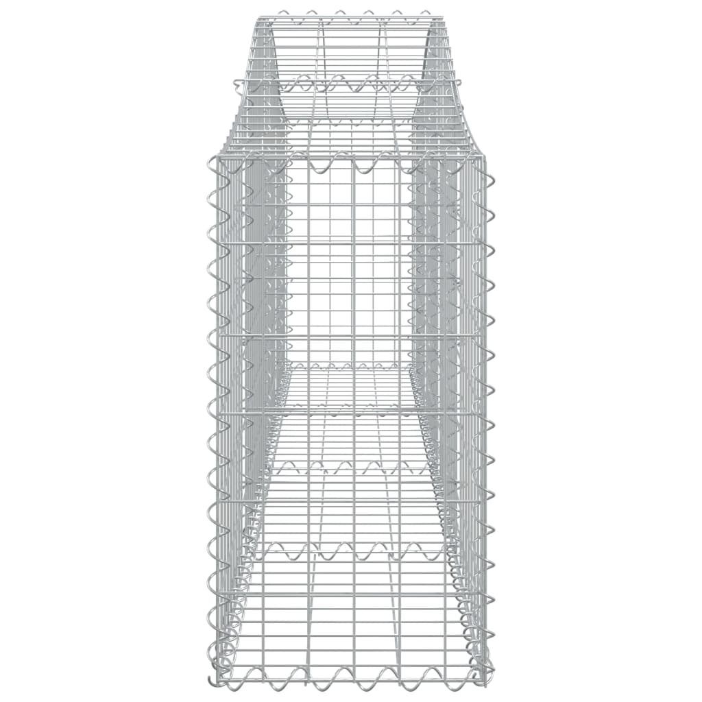 Arched Gabion Baskets 5 pcs 200x30x60/80 cm Galvanised Iron