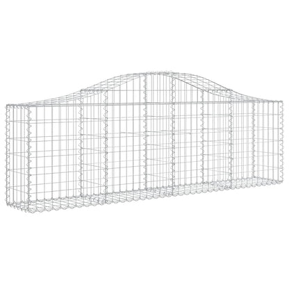 Arched Gabion Baskets 10 pcs 200x30x60/80 cm Galvanised Iron