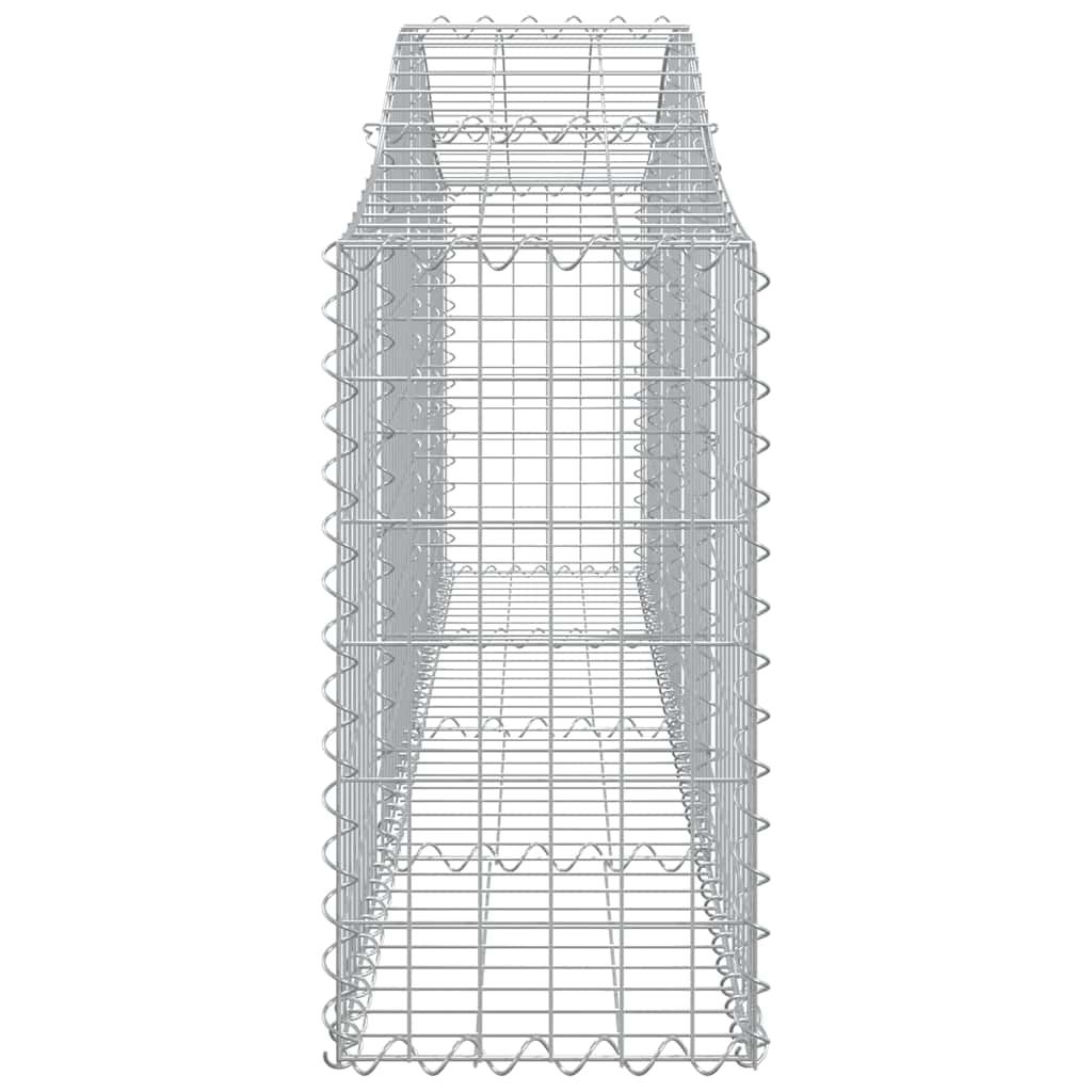 Arched Gabion Baskets 10 pcs 200x30x60/80 cm Galvanised Iron