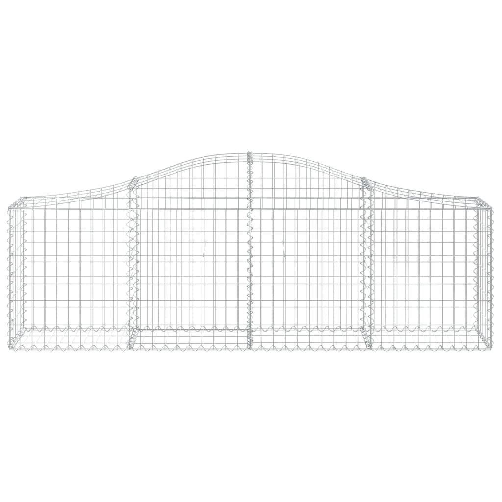 Arched Gabion Baskets 12 pcs 200x30x60/80 cm Galvanised Iron