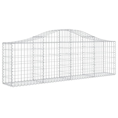 Arched Gabion Baskets 13 pcs 200x30x60/80 cm Galvanised Iron