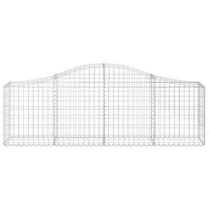 Arched Gabion Baskets 13 pcs 200x30x60/80 cm Galvanised Iron