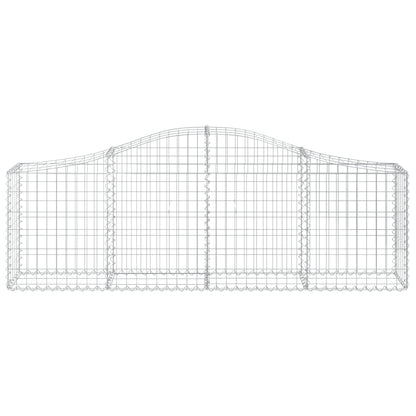 Arched Gabion Baskets 18 pcs 200x30x60/80 cm Galvanised Iron