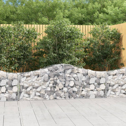 Arched Gabion Baskets 30 pcs 200x30x60/80 cm Galvanised Iron