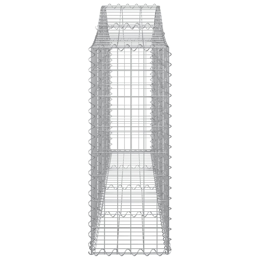 Arched Gabion Baskets 11 pcs 200x30x80/100 cm Galvanised Iron