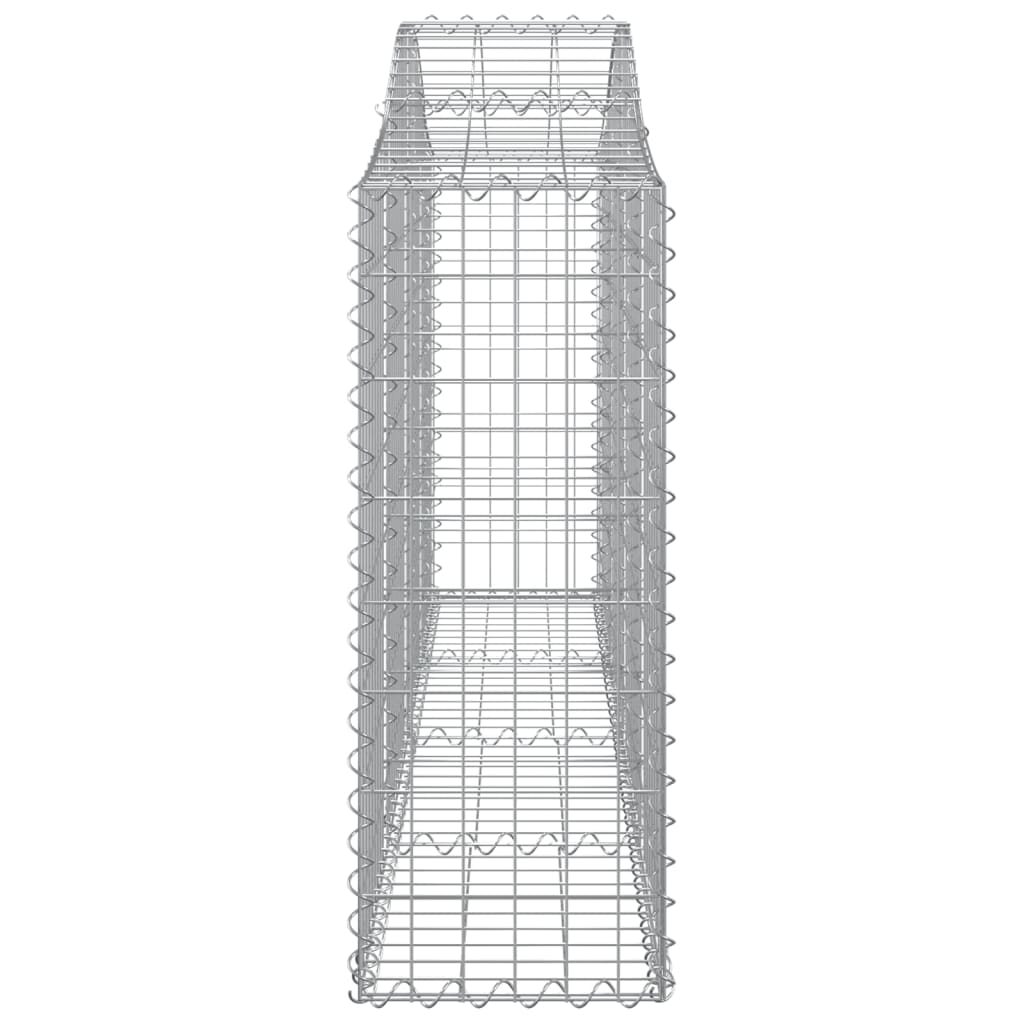 Arched Gabion Baskets 13 pcs 200x30x80/100 cm Galvanised Iron